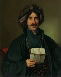 Mężczyzna w stroju osmańskim